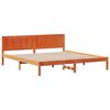 vidaXL Bed Frame Brown 180 x 200 cm Solid Pine wood