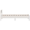 vidaXL Bed Frame without Mattress White 90x190 cm Single Solid Wood Pine