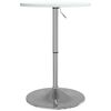 vidaXL Bar Table White 50x50x90 cm Engineered Wood and Chromed Steel