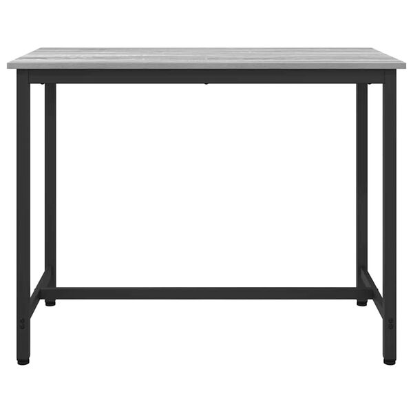 vidaXL Table Grey Sonoma 100 x 50 x 76.5 cm Engineered Wood and Steel