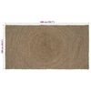 vidaXL Area Rugs Rectangular Grey 100 x 200 cm Jute