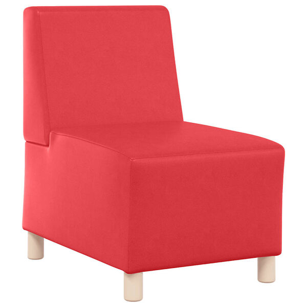 vidaXL Modular Sofa Unit Armless 2 pcs Red 55 x 74 x 82 cm