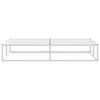 vidaXL Bed Frame without Mattress White 180x200 cm Super King Metal