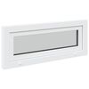 vidaXL Basement Window RISOR 110x40 cm Tilt 3 Glazing White