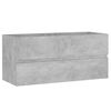 vidaXL Bathroom Furniture Set Concrete Grey Engineered Wood