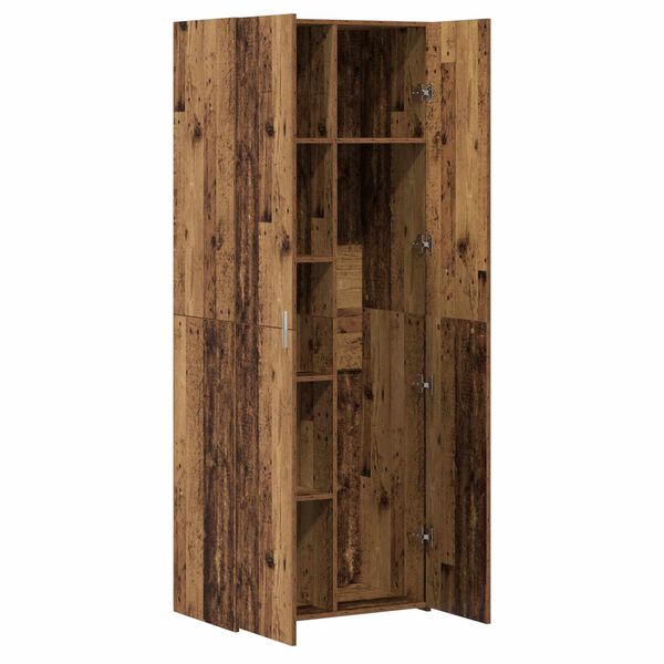 vidaXL Highboard Old wood 70 x 42.5 x 185 cm Engineered wood