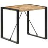 vidaXL Dining Table 80x80x75 cm Rough Mango Wood