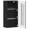 vidaXL Wall-mounted Cabinet Black 55 x 29 x 100 cm Engineered Wood