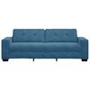 vidaXL Sofa Blue 221 x 80 x 80 cm Poly velvet