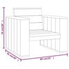 vidaXL 3 Piece Garden Lounge Set Impregnated Solid Wood Pine
