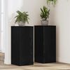 vidaXL Plant Stand 2 pcs Black Oak 30 x 30 x 70 cm Engineered Wood