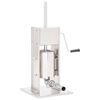 vidaXL Manual Sausage Stuffer Silver 3 L Stainless Steel