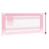 vidaXL Toddler Safety Bed Rail Pink 200x25 cm Fabric