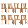 vidaXL 9 Piece Garden Dining Set 180x90 cm Solid Teak Wood