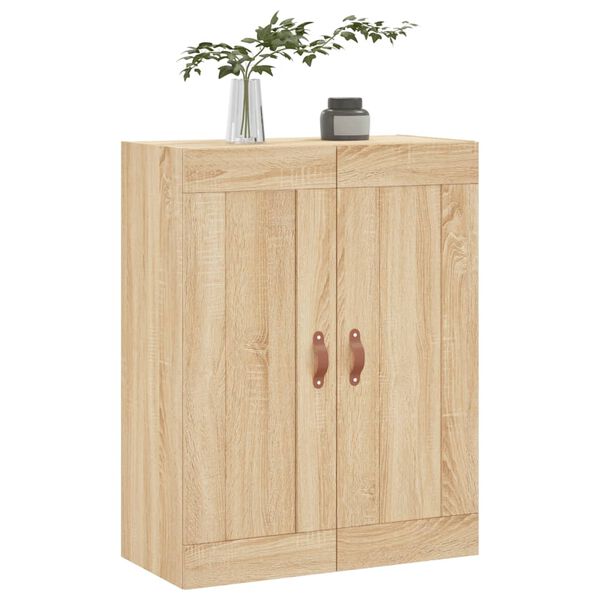 vidaXL Wall Mounted Cabinet Sonoma Oak 69.5x34x90 cm Engineered Wood