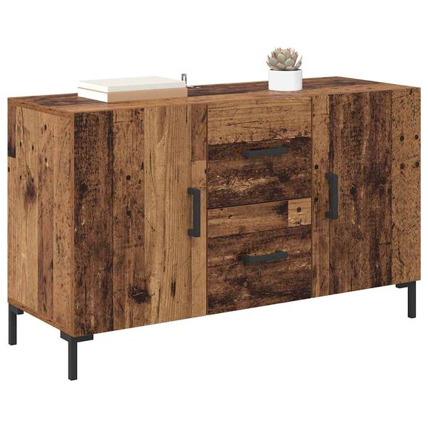 vidaXL Sideboard with Drawer Old Wood 100 x 36 x 60 cm Engineered Wood