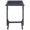 vidaXL Garden Table Black 110x53x72 cm Glass and Poly Rattan