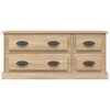 vidaXL TV Cabinet Sonoma Oak 100x35.5x45 cm Engineered Wood