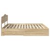 vidaXL Bed Frame with Drawer Sonoma Oak 180 x 200 cm Engineered Wood