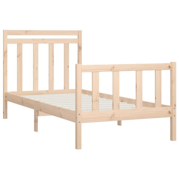 vidaXL Bed Frame without Mattress Solid Wood Pine 100x200 cm
