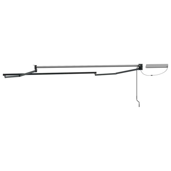 vidaXL Electric Retractable Awning Frame Anthracite aluminium