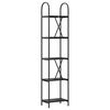 vidaXL Bookshelf Black Oak 40 x 30 x 183 cm Engineered wood