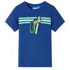 vidaXL Kids' T-shirt Dark Blue Melange 128