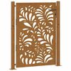 vidaXL Garden Gate 100x125 cm Weathering Steel Wave Design