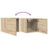 vidaXL Wall Mounted TV Cabinets 4 pcs Sonoma Oak 30.5x30x30 cm