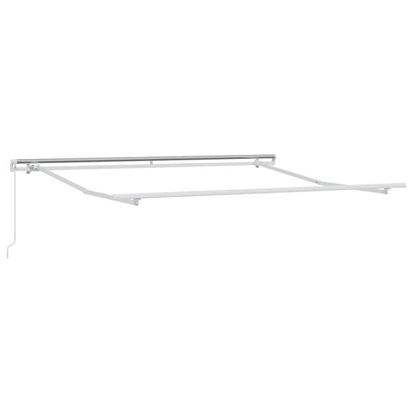 vidaXL Manual Retractable Awning Anthracite&White 300x250 cm