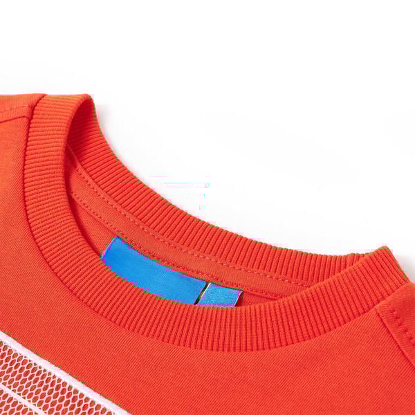 Kids' T-shirt with Long Sleeves Bright Orange 92