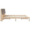 vidaXL Bed frame Brown and taupe 180 x 200 cm Solid pine wood