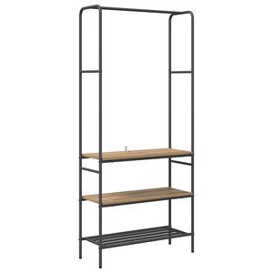vidaXL Clothes Rack Artisan Oak 77 x 30 x 171 cm Engineered Wood