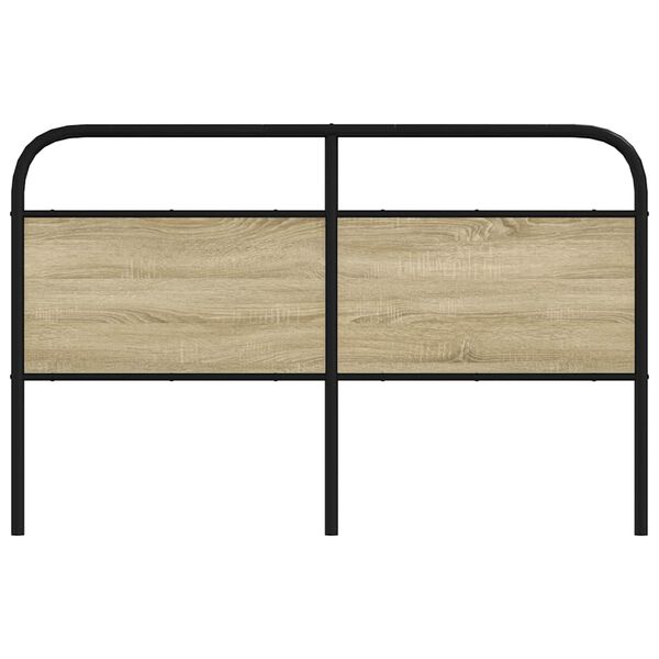 vidaXL Replace Headboard Sonoma Oak 160 cm Steel and Engineered Wood