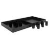 House Nordic 3 Piece Tray Helena with Candle Holder Black