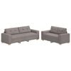 vidaXL Sofa 2 pcs Taupe [Fabric]: Fabric