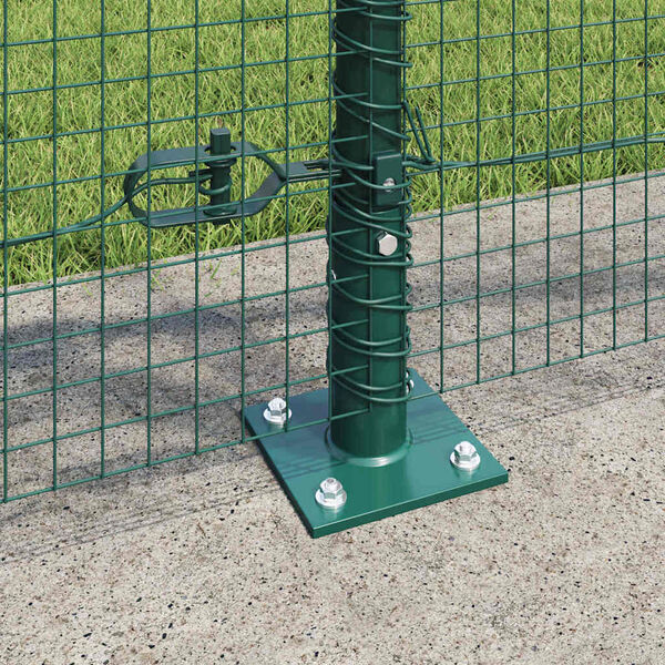 vidaXL Fence Post Green 10 x 1 m (19 x 19 mm mesh) Steel