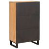 vidaXL Sideboard with Shelf Brown 60 x 33 x 100 cm Solid Mango Wood