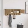 vidaXL Wall-Mounted Coat Rack with Shelf Artisan Oak 80 x 20 x 30 cm