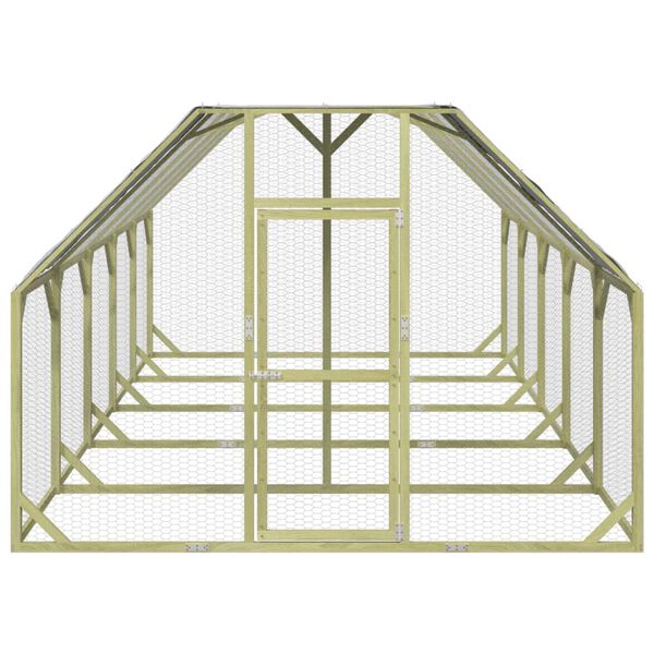 vidaXL Chicken Coop 268x500x190 cm Impregnated Solid Wood Pine