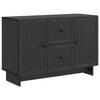 vidaXL Sideboard with Drawer Black 89 x 34.5 x 60 cm Engineered Wood