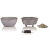 LECHUZA Planter CUBETO Stone 30 ALL-IN-ONE Stone Grey 13830