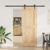 vidaXL Sliding Door with Hardware Set 85x210 cm Solid Wood Pine