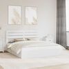 vidaXL Storage Bed with Headboard White 200 x 200 cm Engineered Wood