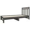 vidaXL Pull-out Day Bed without Mattress Grey 2x(90x190) cm