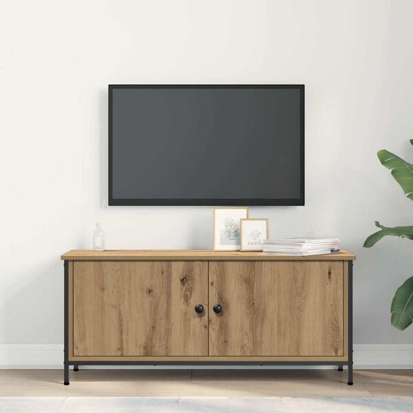 vidaXL TV Cabinet Artisan Oak 100 x 35 x 45 cm Engineered Wood