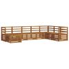 vidaXL Outdoor Sofa Set 8 pcs Natural