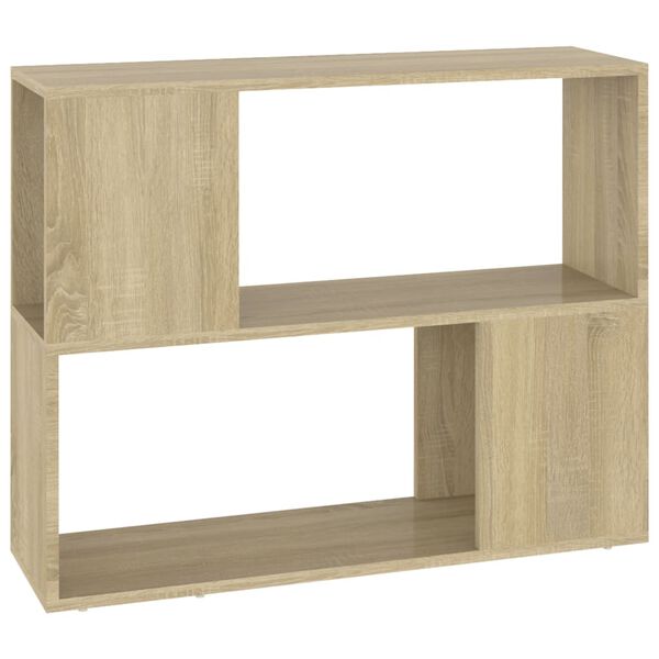 vidaXL TV Cabinet Sonoma Oak 80x24x63 cm Engineered Wood