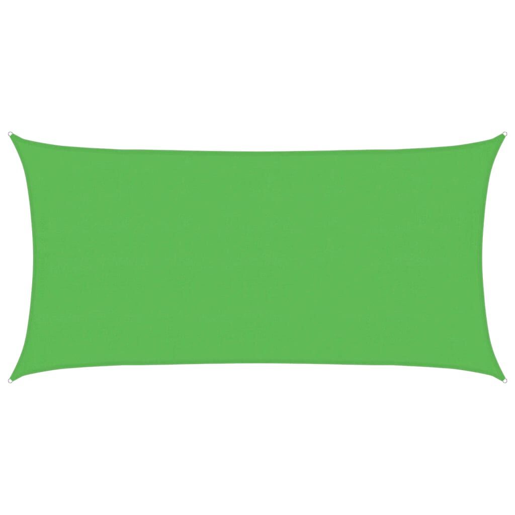 vidaXL Sunshade Sail 160 g/m² Light Green 4x7 m HDPE