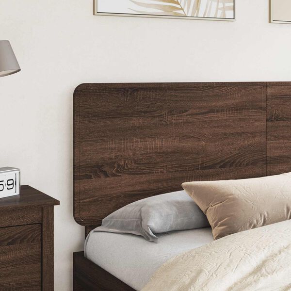 vidaXL Headboard Brown Oak 200 cm Engineered wood
